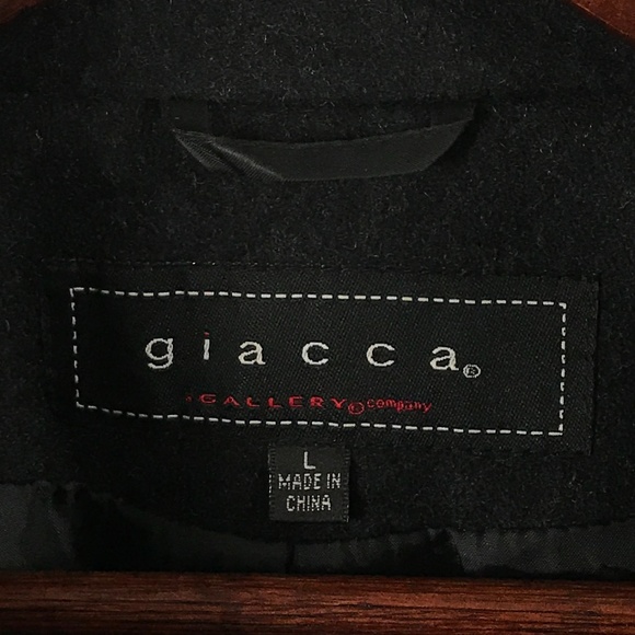 Giacca wool heather gray pea coat - Picture 4 of 9